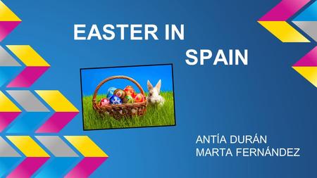 EASTER IN SPAIN ANTÍA DURÁN MARTA FERNÁNDEZ. WHAT IS THE EASTER? For the cristians, the easter, is the holest and oldest tradition. In Spain, we celebrate.