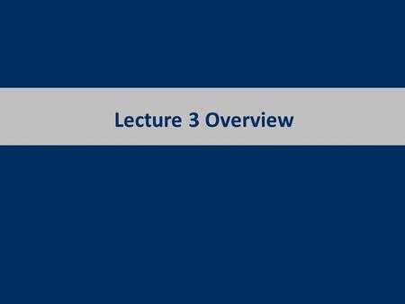 Lecture 3 Overview. Protocol An agreed upon convention for communication both endpoints need to understand the protocol. Protocols must be formally defined.