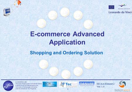 E-COMMERCE JOBS This project (Project number: HU/01/B/F/PP-136012) is carried out with the financial support of the Commssion of the European Communities.