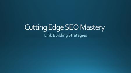 Link building or “Off Page SEO” is more important than on page SEO. Google puts a lot of ranking weight on incoming links to your website. Links to your.