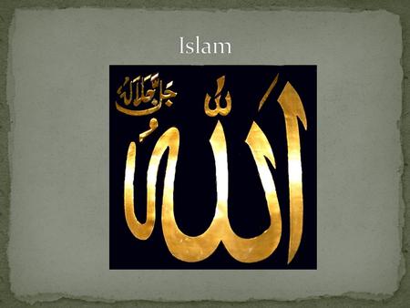 Islam.