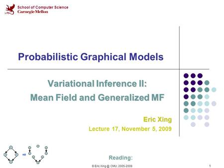 Probabilistic Graphical Models