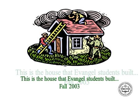 In the Fall, 2003, Alpha Chi student officers accepted the challenge to establish a campus affiliate with Habitat for Humanity. Treasurer, Rachel Manley,