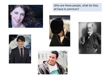 Who are these people, what do they all have in common?