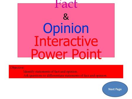 Interactive Power Point