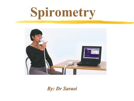 Spirometry By: Dr Saraei By: Dr Saraei. Content IndicationIndication Indications in occupational medicineIndications in occupational medicine ContraindicationsContraindications.