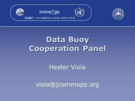 Data Buoy Cooperation Panel Hester Viola