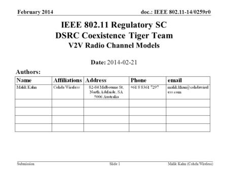 April 2009 doc.: IEEE /xxxxr0 February 2014