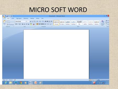 MICRO SOFT WORD.