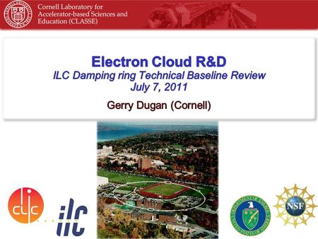 EC R&D at SLAC, KEK, INFN, CERN –Details from KEK, INFN and CERN EC R&D CesrTA –Examples of RFA and SPU studies –Survey of results on mitigations –Buildup.