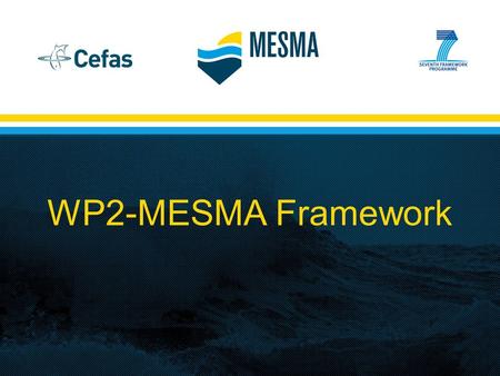 WP2-MESMA Framework. WP2 Aim and deliverables Aim: “Development of a generic and operational framework for the monitoring and evaluation of SMAs” Deliverables: