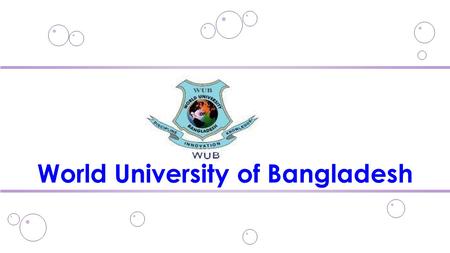 World University of Bangladesh