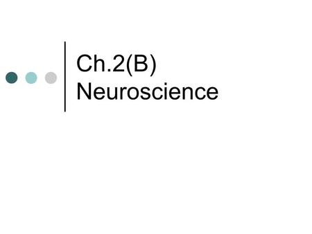 Ch.2(B) Neuroscience. Today’s coming attractions How can we see an image of the brain’s functioning? What do different parts of the brain do?