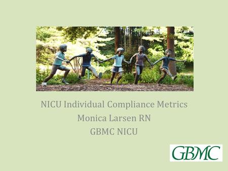 NICU Individual Compliance Metrics Monica Larsen RN GBMC NICU.