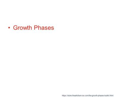 Growth Phases https://store.theartofservice.com/the-growth-phases-toolkit.html.