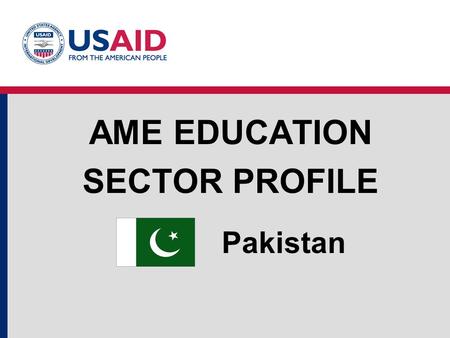 AME Education Sector Profile