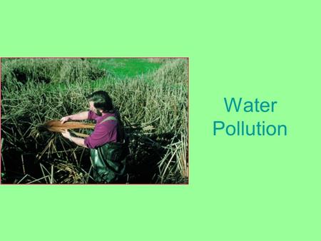 Water Pollution. Types of Water Pollution Effect of sewage on dissolved oxygen and biological oxygen demand.