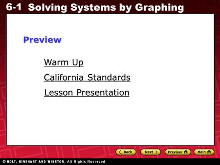 Preview Warm Up California Standards Lesson Presentation.