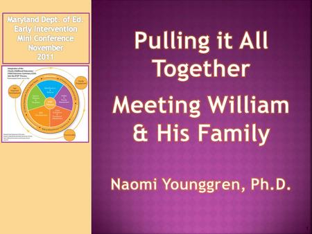 1.  Apply your knowledge of the COS process  Use materials important to the COS process  Simulate sharing information with parents  Learn from each.