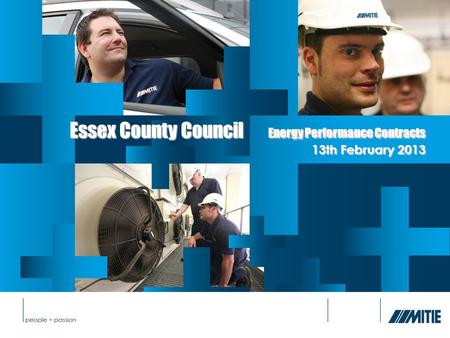 Essex County Council Energy Performance Contracts 13th February 2013.