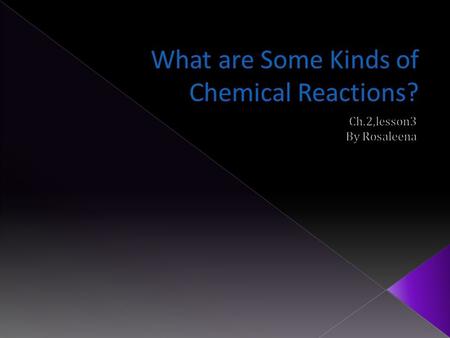  A substance used in the reaction is called a reactant  A substance made by the reaction is called a product  A chemical equation shows what happens.