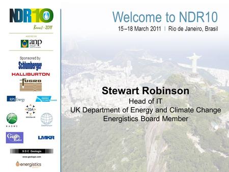 15 –18 March 2011 l Rio de Janeiro, Brasil Welcome to NDR10 Sponsored by.