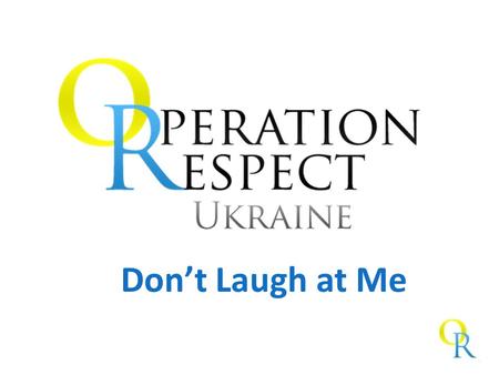 Don’t Laugh at Me. Не смійся з мене Group Agreement.