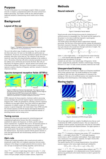 Methods Neural network Neural networks mimic biological processing by joining layers of artificial neurons in a meaningful way. The neural network employed.