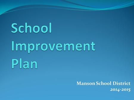 Manson School District 2014-2015. Middle School Strategies Our schoolwide strategies are created within the context of the Manson School Board Ends Policies,