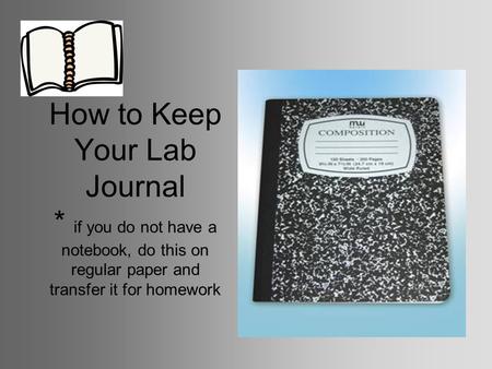 How to Keep Your Lab Journal