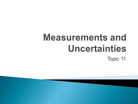 Topic 11.  The material in this topic is tested any time you do a lab or calculation.  It is extremely important that you follow the rules explained.