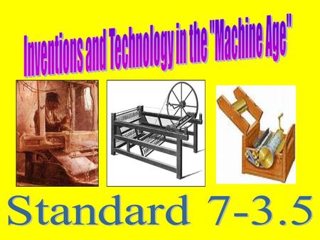 Industrial Revolution No one person invented the Industrial Revolution. The change in industry grew from new ideas of many individuals. One inventor built.