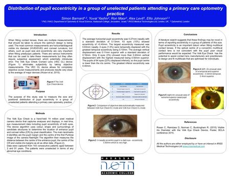 Introduction When fitting contact lenses, there are multiple measurements that should be taken to ensure the optimum design is being used. The most common.