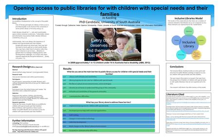 Introduction Accessibility is fundamental to the concept of the public library. One of the key principles of a library is that access is provided equally.