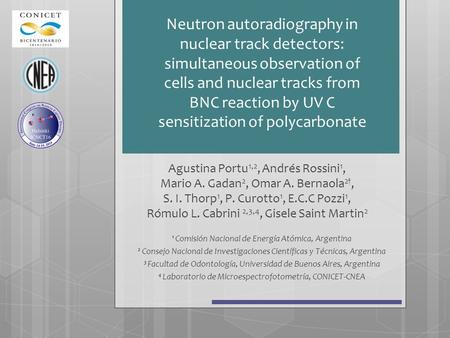 Neutron autoradiography in nuclear track detectors: simultaneous observation of cells and nuclear tracks from BNC reaction by UV C sensitization of polycarbonate.