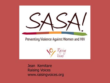 Jean Kemitare Raising Voices www.raisingvoices.org.