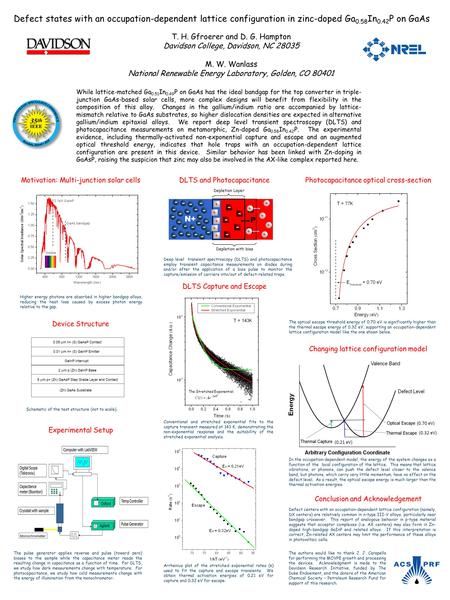 While lattice-matched Ga 0.51 In 0.49 P on GaAs has the ideal bandgap for the top converter in triple- junction GaAs-based solar cells, more complex designs.