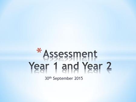 30 th September 2015. * The new national curriculum, which was introduced in September 2014, sets high expectations for what teachers should teach, and.