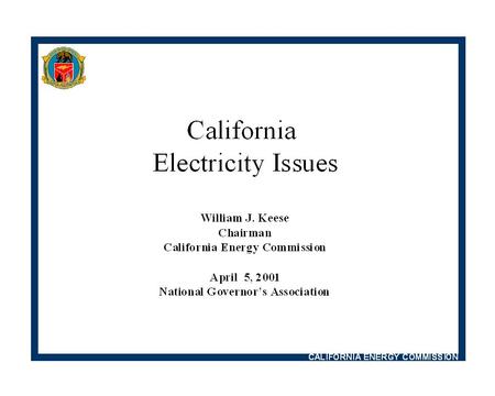 ELECTRICITY SOURCES Twenty five percent of the state’s electricity comes from out-of-state generation.