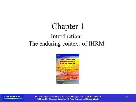 Introduction: The enduring context of IHRM