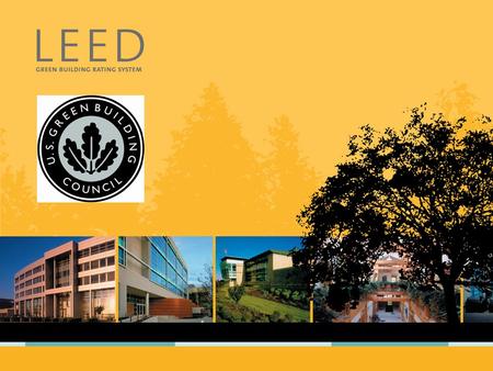 LEED-NC Market Transformation As of 01.10.06 All statistics exclude pilot projects 350 M gsf 50 States 13 Countries 323 Certified Projects 2805 Registered.