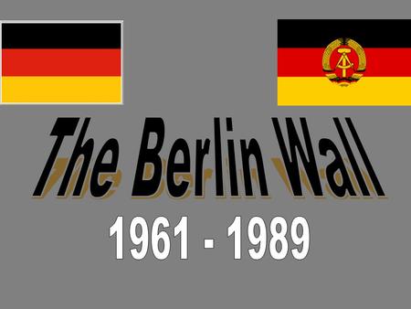 Background After WW II, Germany was divided into 4 zones. The capital (Berlin) was also divided into 4 zones. Soviet leader Joe Stalin tried to starve.