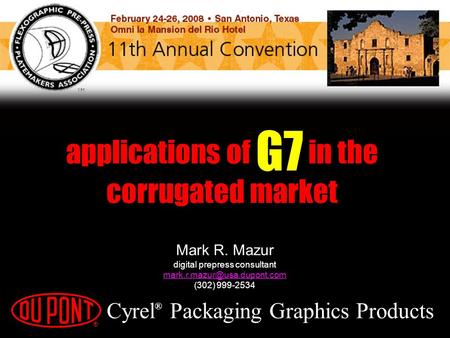 applications of G7 in the corrugated market