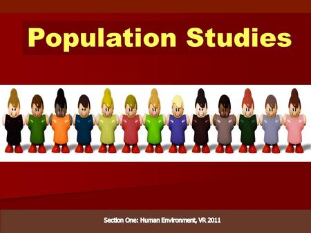 Population Studies. Measuring Populations Terms, definitions and examples.