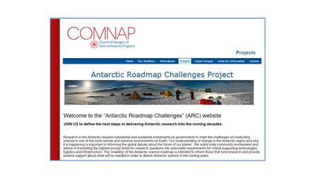 Imperial College London The Antarctic Roadmap Challenges (ARC) Project WORKSHOP Tromsø, Norway 23–25 August 2015.