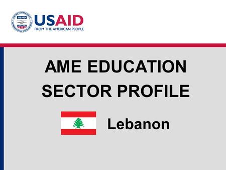 AME Education Sector Profile