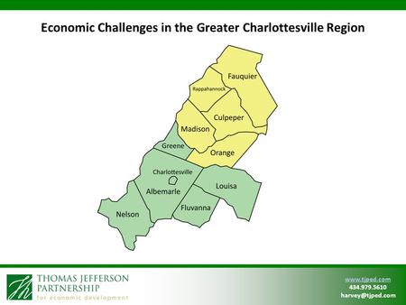 434.979.5610 Economic Challenges in the Greater Charlottesville Region.