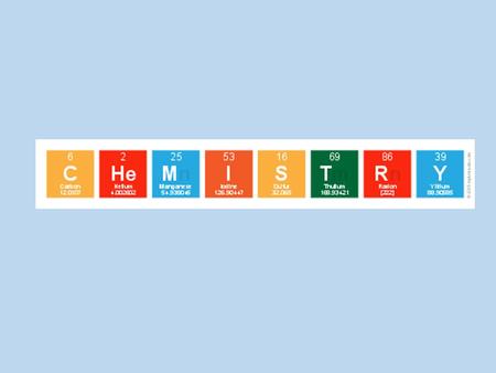 What is Chemistry? Chemistry is: the study of matter & the changes it undergoes Composition Structure Properties Energy changes.