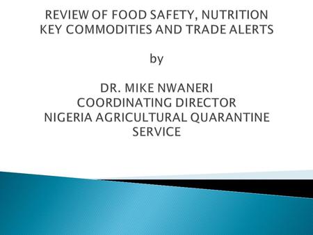  Food safety deals with aspects of food handling, preparation and storage so that it is safe to consume.  The laws and regulation governing the safety.