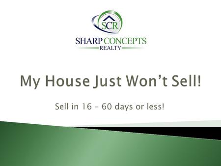 Sell in 16 – 60 days or less!. 1. Drop the price, drop the price, drop the price and lose money 2. Wait, Wait, Wait 3. Short Sale 4. Rent = “4 letter”